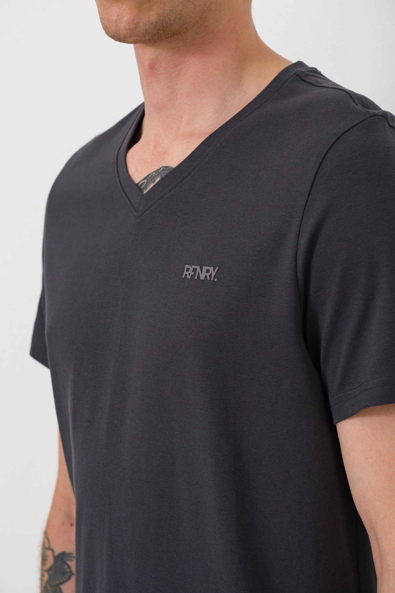 Branded V-Neck T-Shirt
