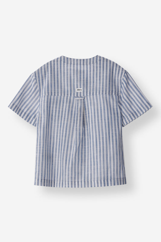 Boys Mandarin Collar Shirt
