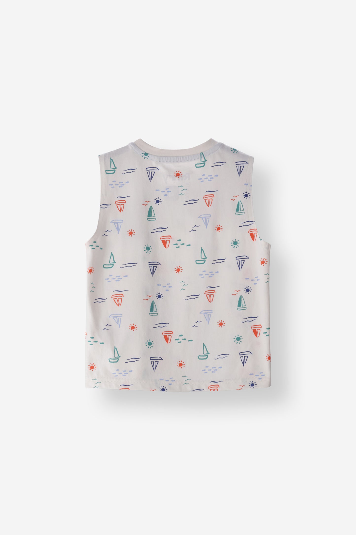 Regular Fit Sailboat Print Tank