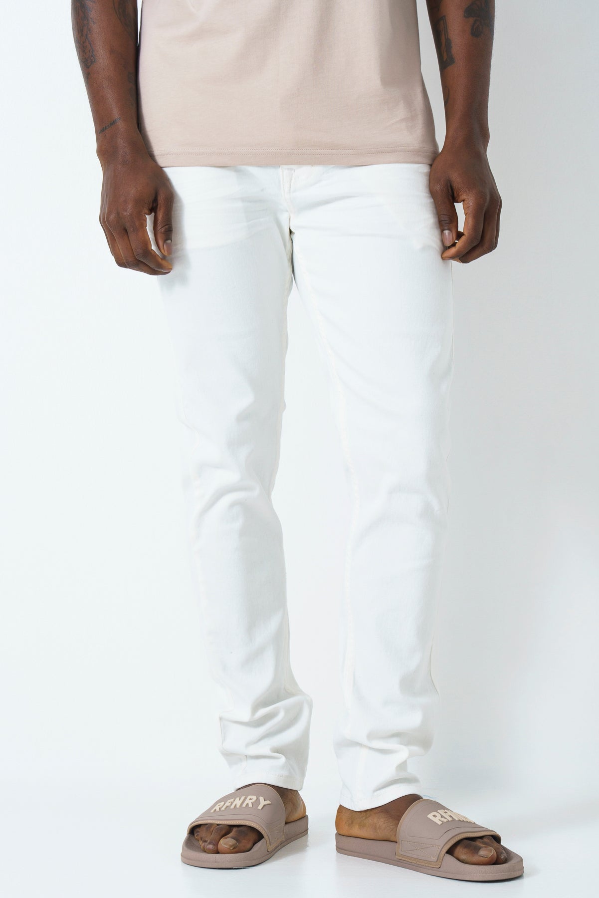 Rf02 White Denim Jeans
