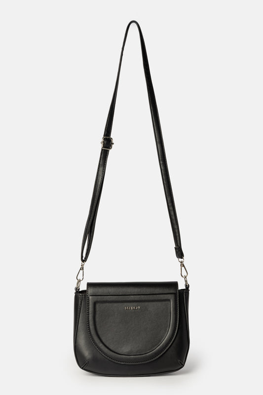 Curved Flap Crossbody Bag