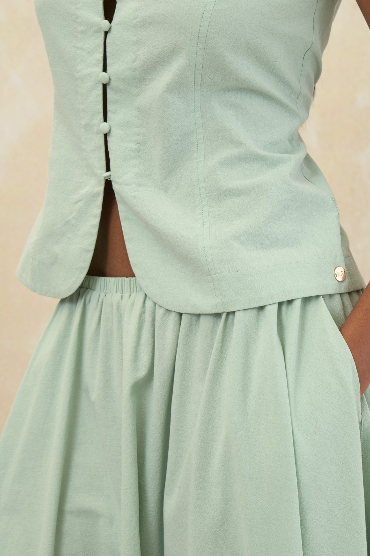 A-Line Midi Skirt