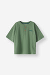 Loose Fit Henley Neck Tee