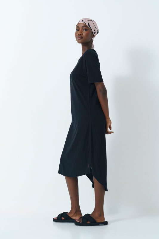Scoop Hem Dress