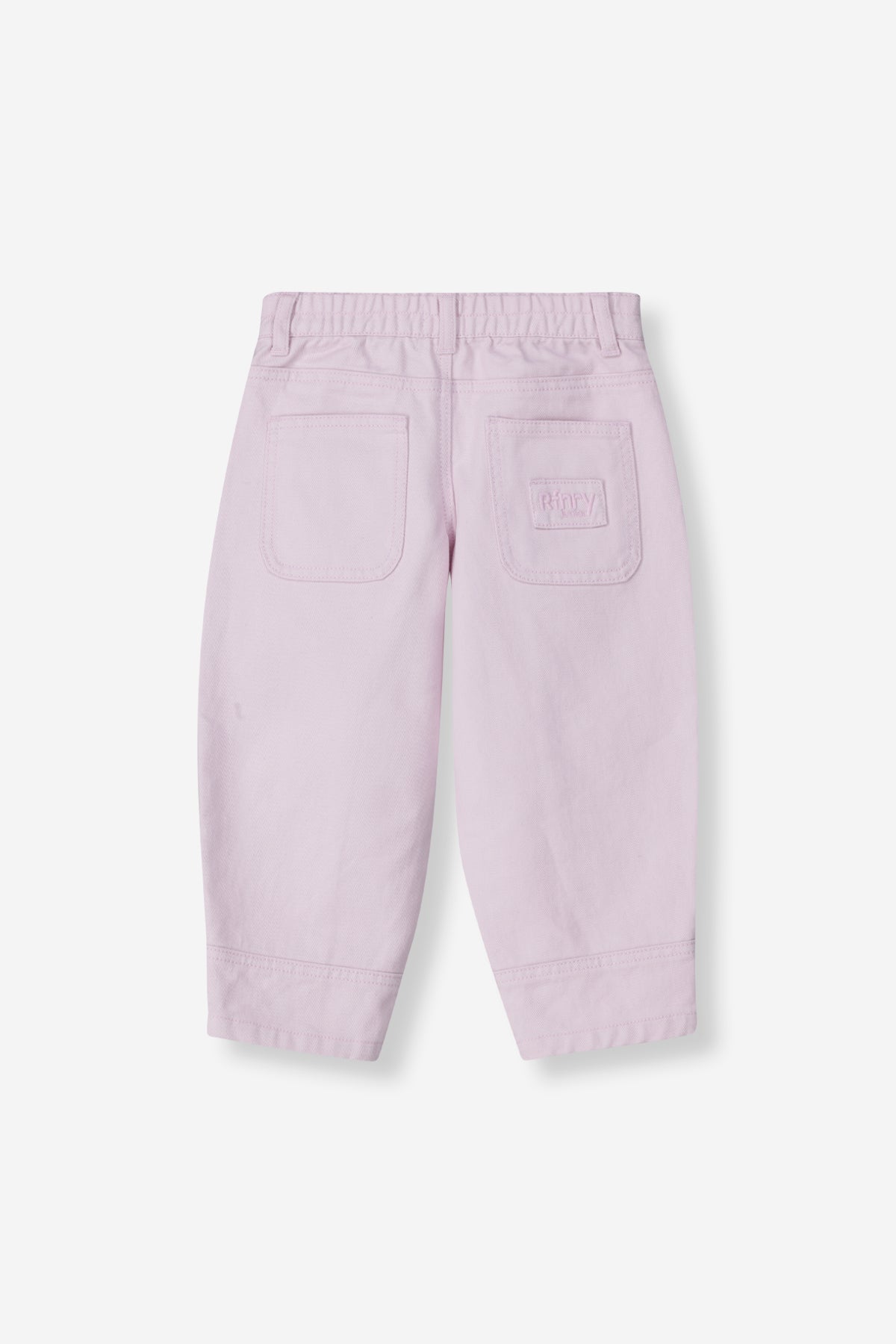 Girls Denim Barrel Leg Pants