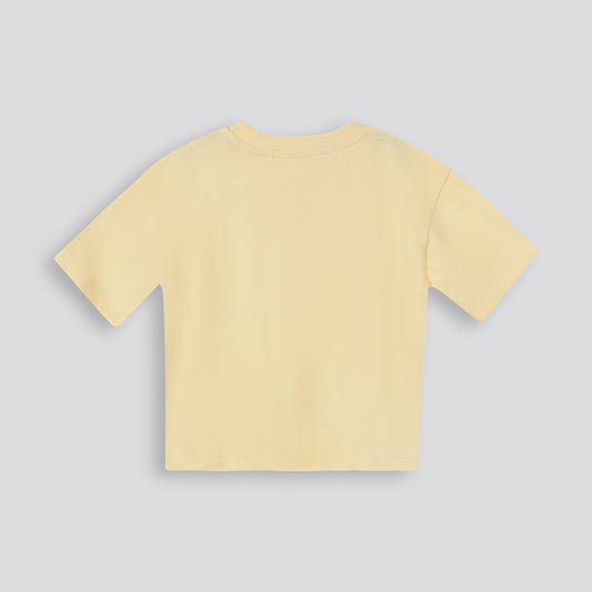 Girls Boxy Slit Hem Tee