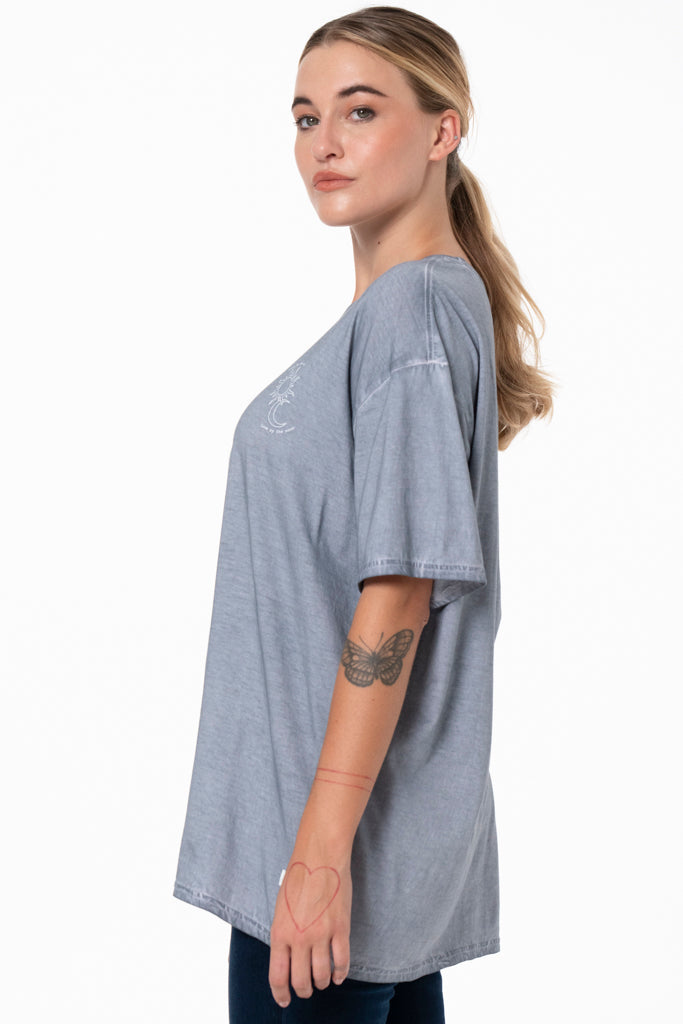 Boyfriend Statement T-Shirt _ 137388 _ Grey