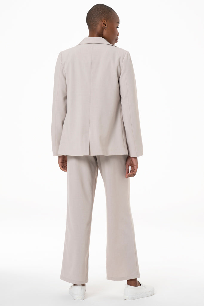 Boxy Blazer _ 138756 _ Stone