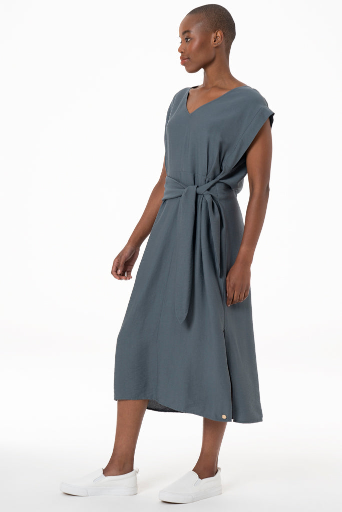 Midi Dress _ 138764 _ Charcoal