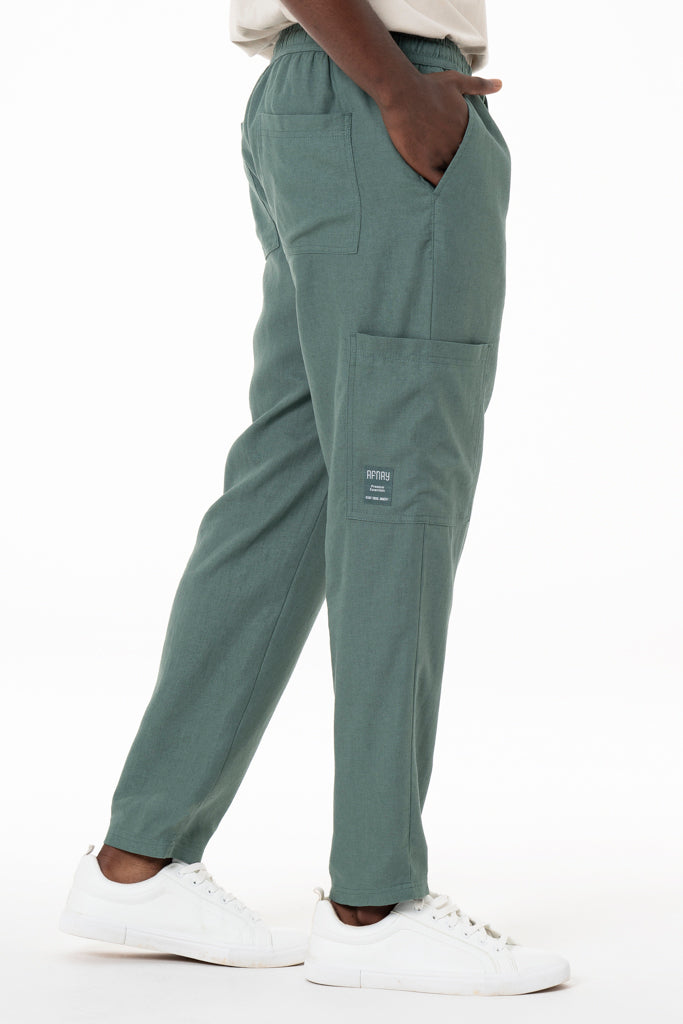 Cargo Relaxed Pants _ 138829 _ Emerald