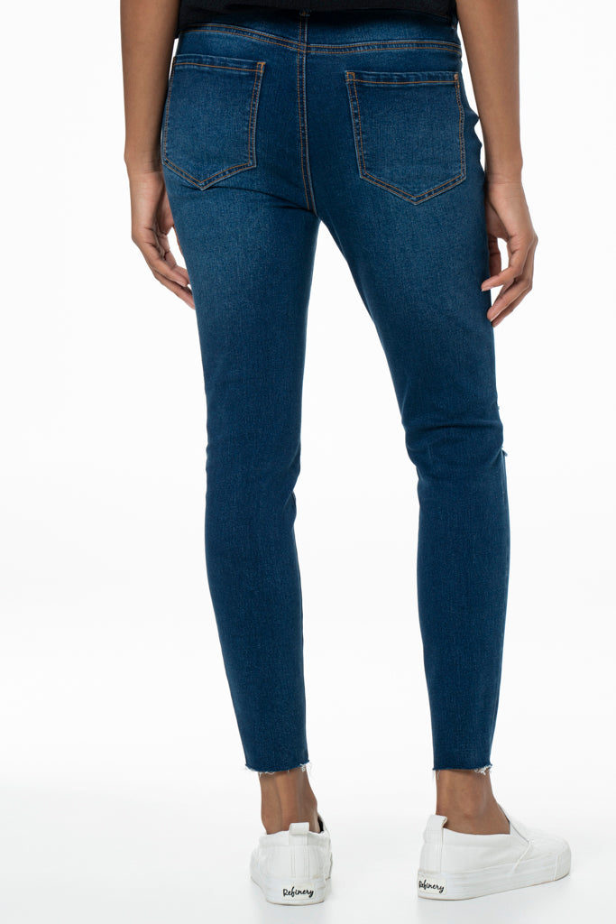 Rf12 Mid-Rise Ankle Grazer Jeans _ 141587 _ Dark Wash