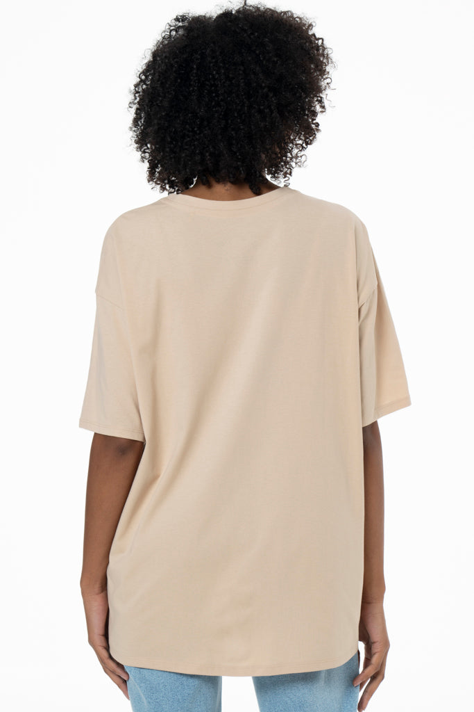 Oversized T-Shirt _ 141574 _ Brown