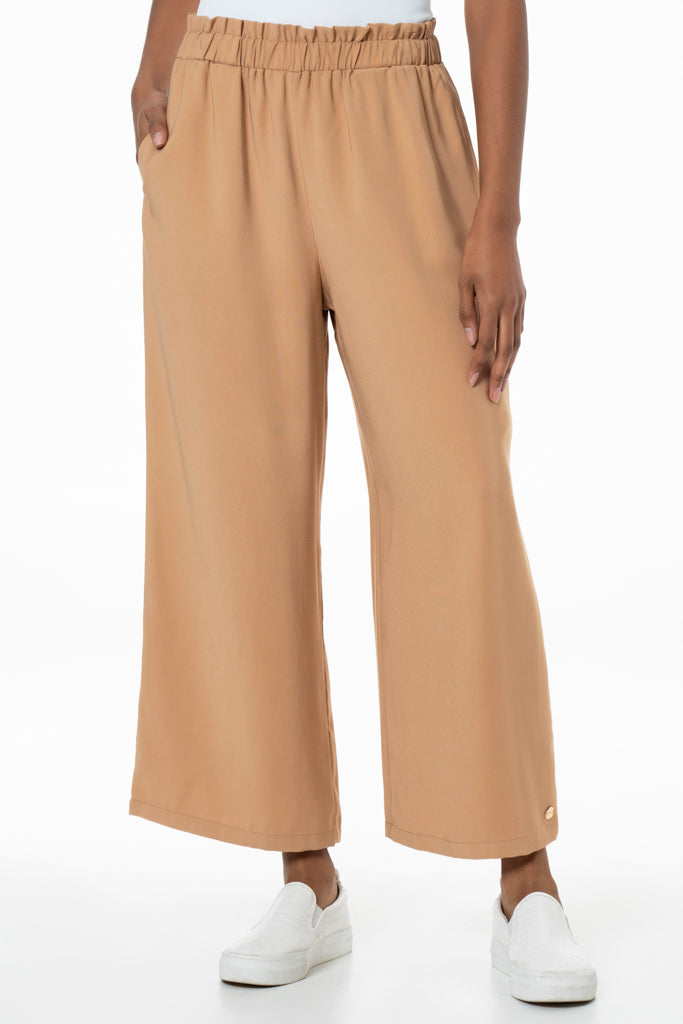 Wide Leg Culotte _ 141730 _ Tan