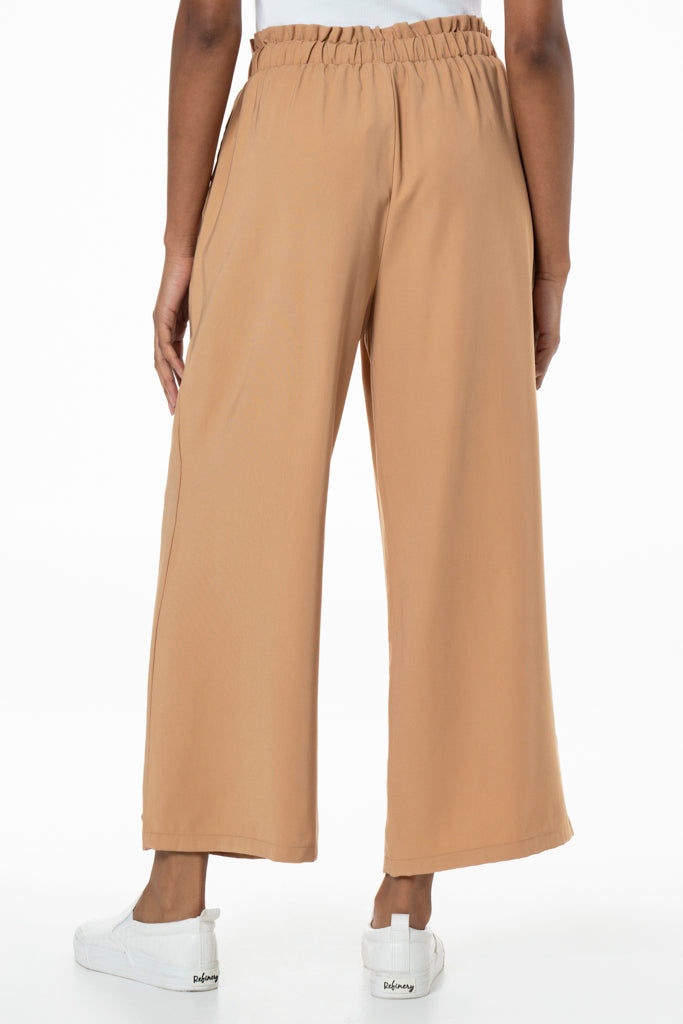 Wide Leg Culotte _ 141730 _ Tan