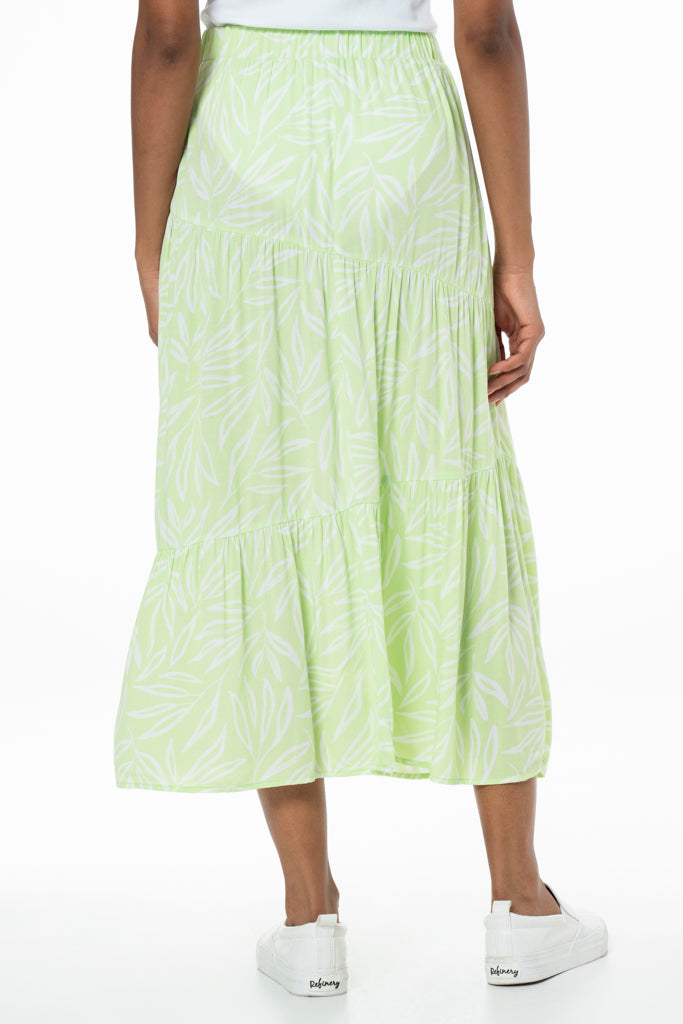 Tiered Skirt _ 141285 _ Green