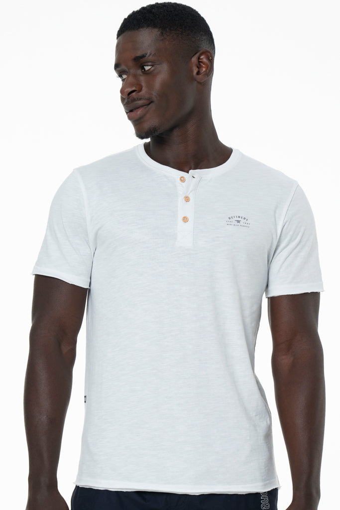Henley white shirt discount
