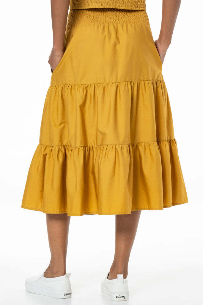 Tiered Skirt _ 141280 _ Amber