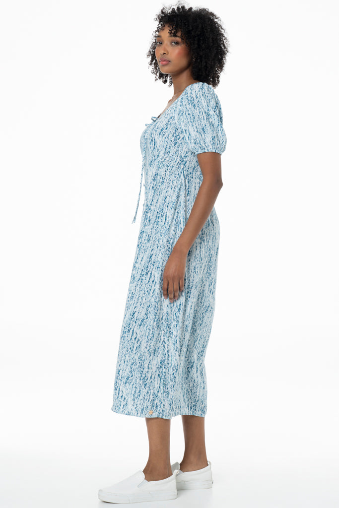 Puff-Sleeve Shift Dress _ 141335 _ Multi