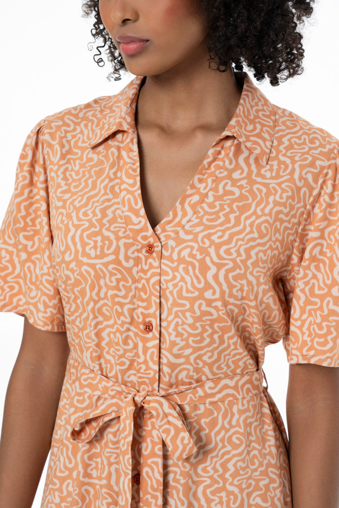 Shirt Dress _ 141333 _ Brown