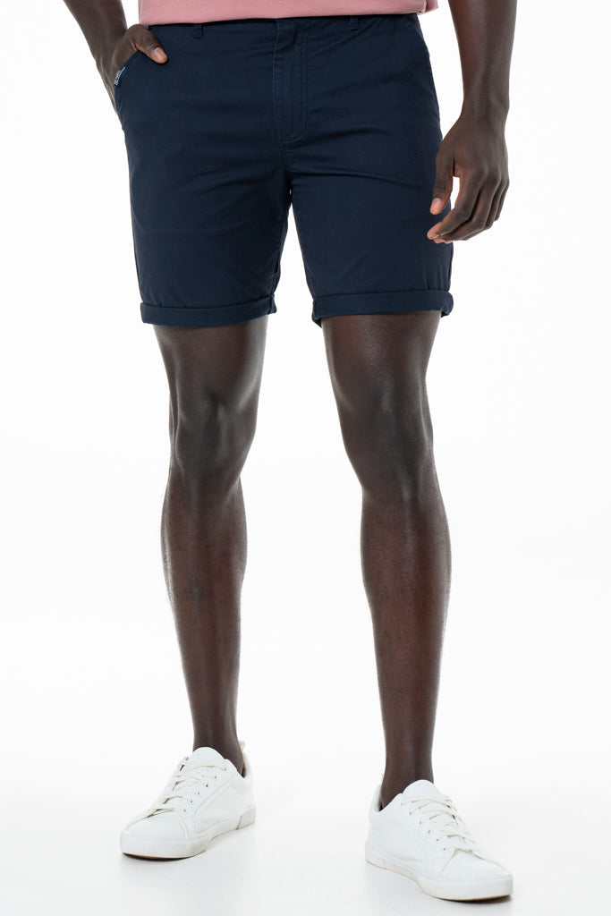Slim-Fit Chino Shorts _ 140165 _ Ink