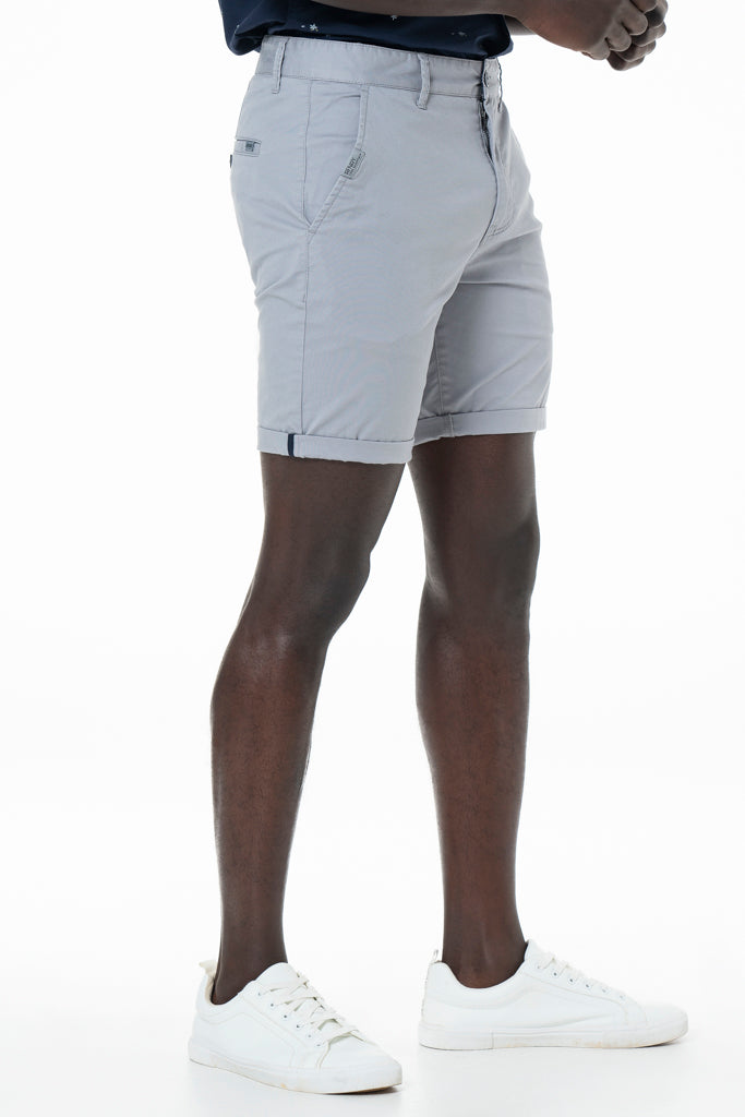 Slim-Fit Chino Shorts _ 140165 _ Grey