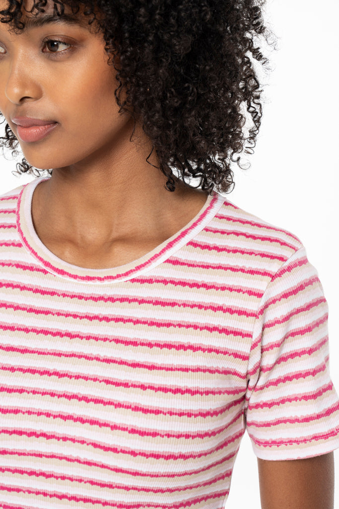 Ribbed T-Shirt _ 141558 _ Pink