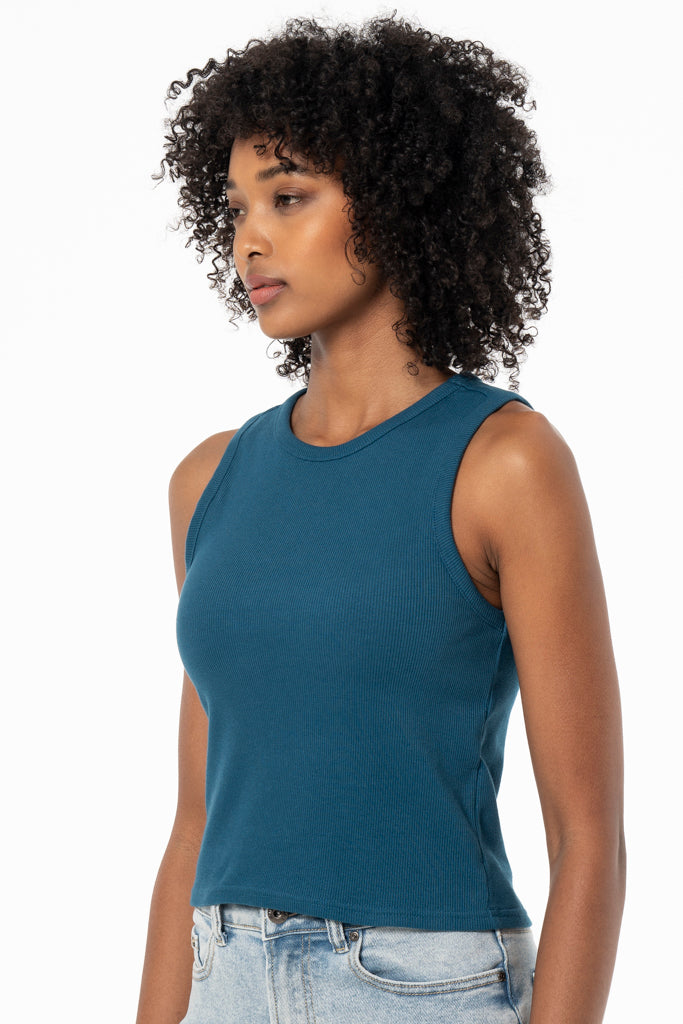 Ribbed Tank _ 141577 _ Teal