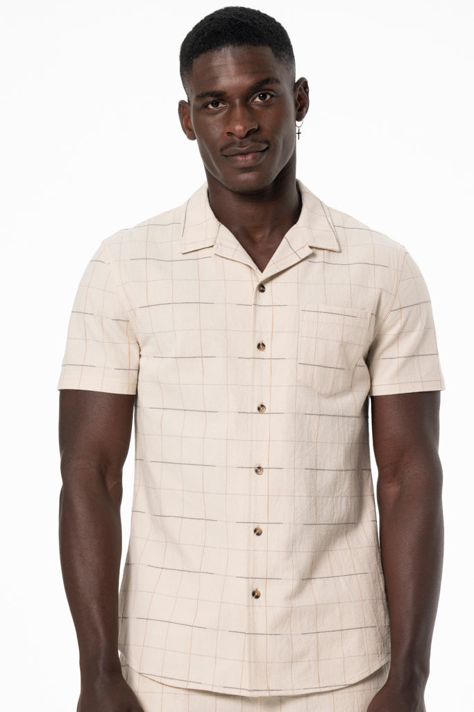 Textured Shirt _ 140184 _ Cement