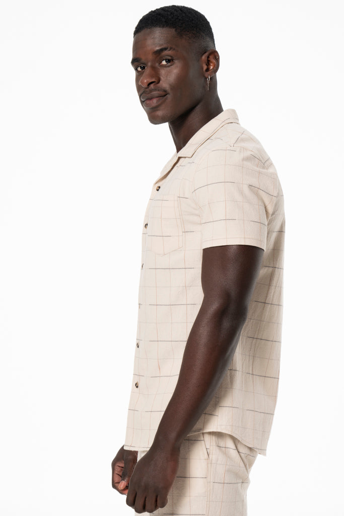 Textured Shirt _ 140184 _ Cement