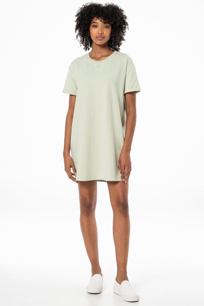 T-Shirt Dress _ 141393 _ Sage from REFINERY – Refinery