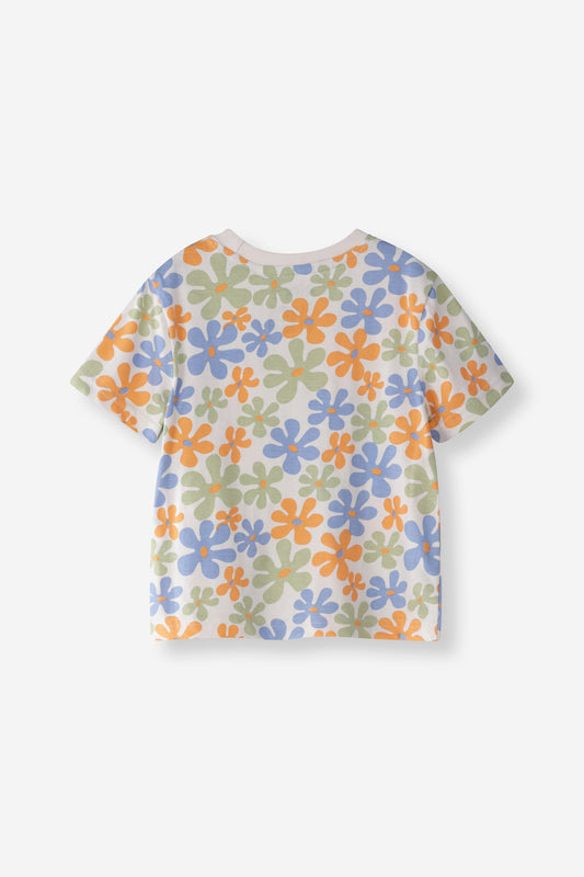 Girls Flowery Tee