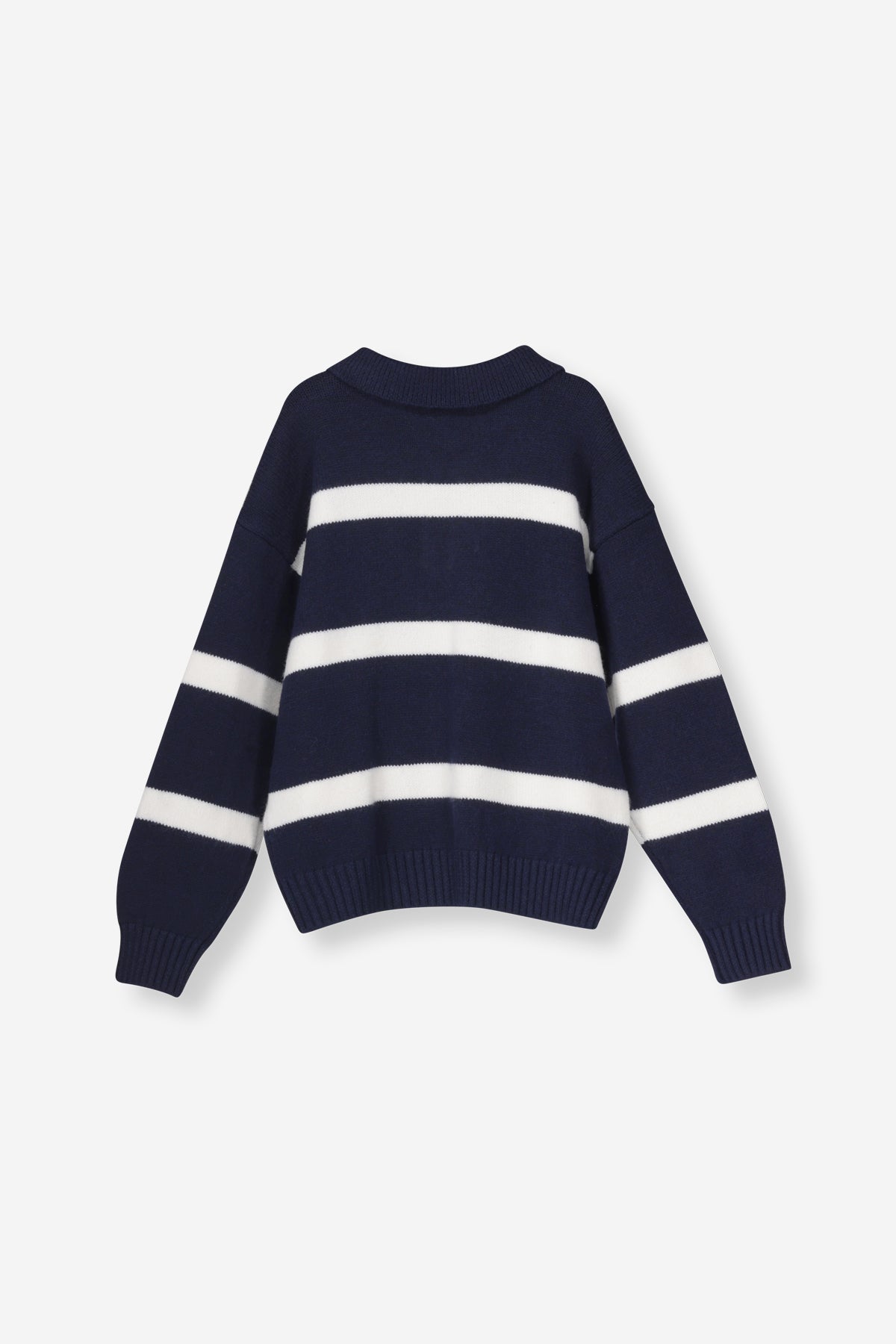 Boys Rugby Collar Striped Jumper