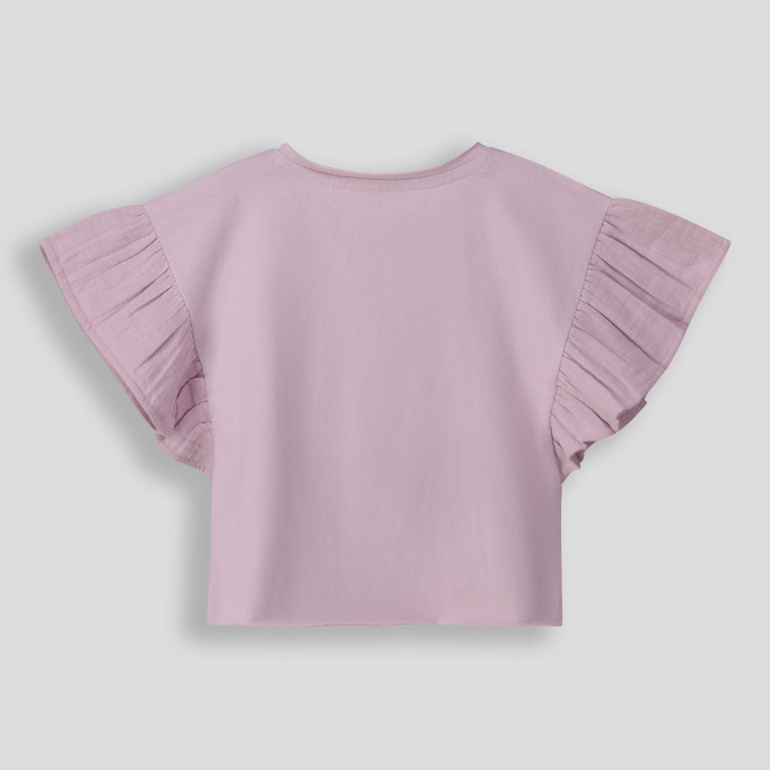 Girls Flutter Sleeve Tee