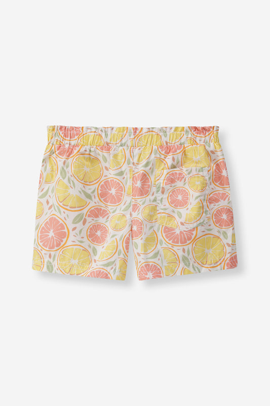 Citrus Print Pool Shorts