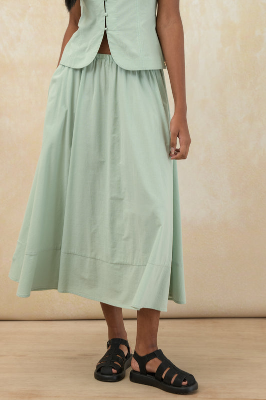 A-Line Midi Skirt