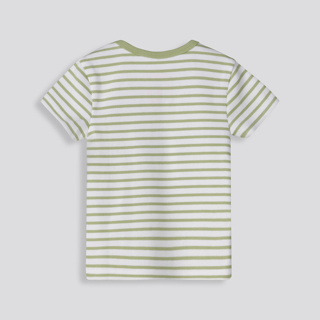Girls Ribbed Tee