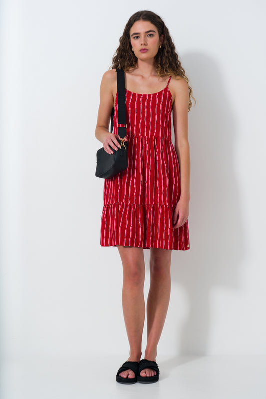 Tiered Strappy Dress