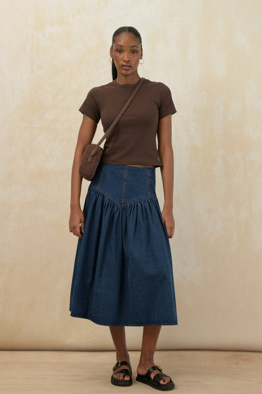 Fitted Ribbed T-shirt