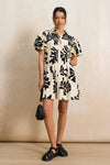 Short Printed Shirt Dress