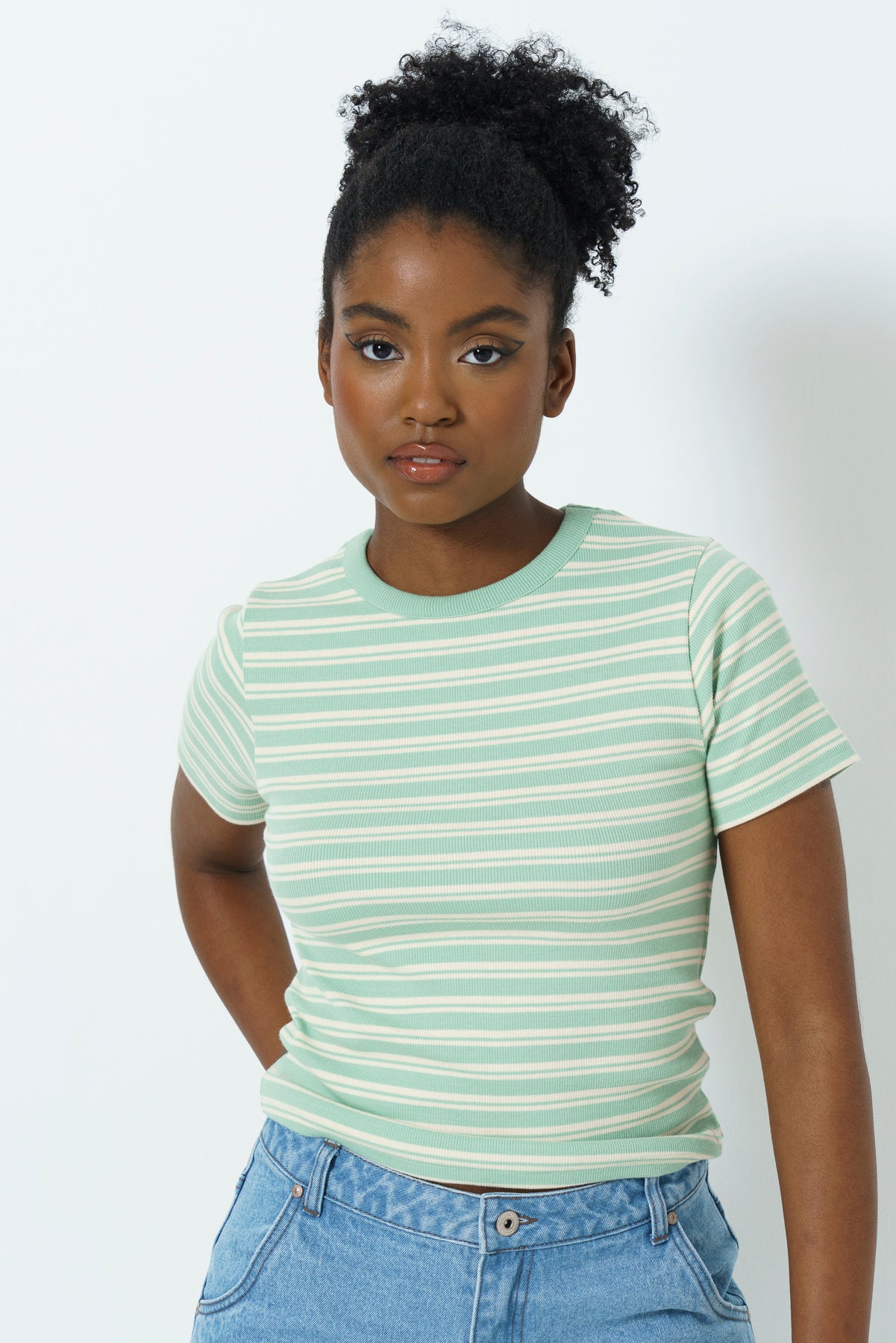 Ribbed Stripe T-Shirt