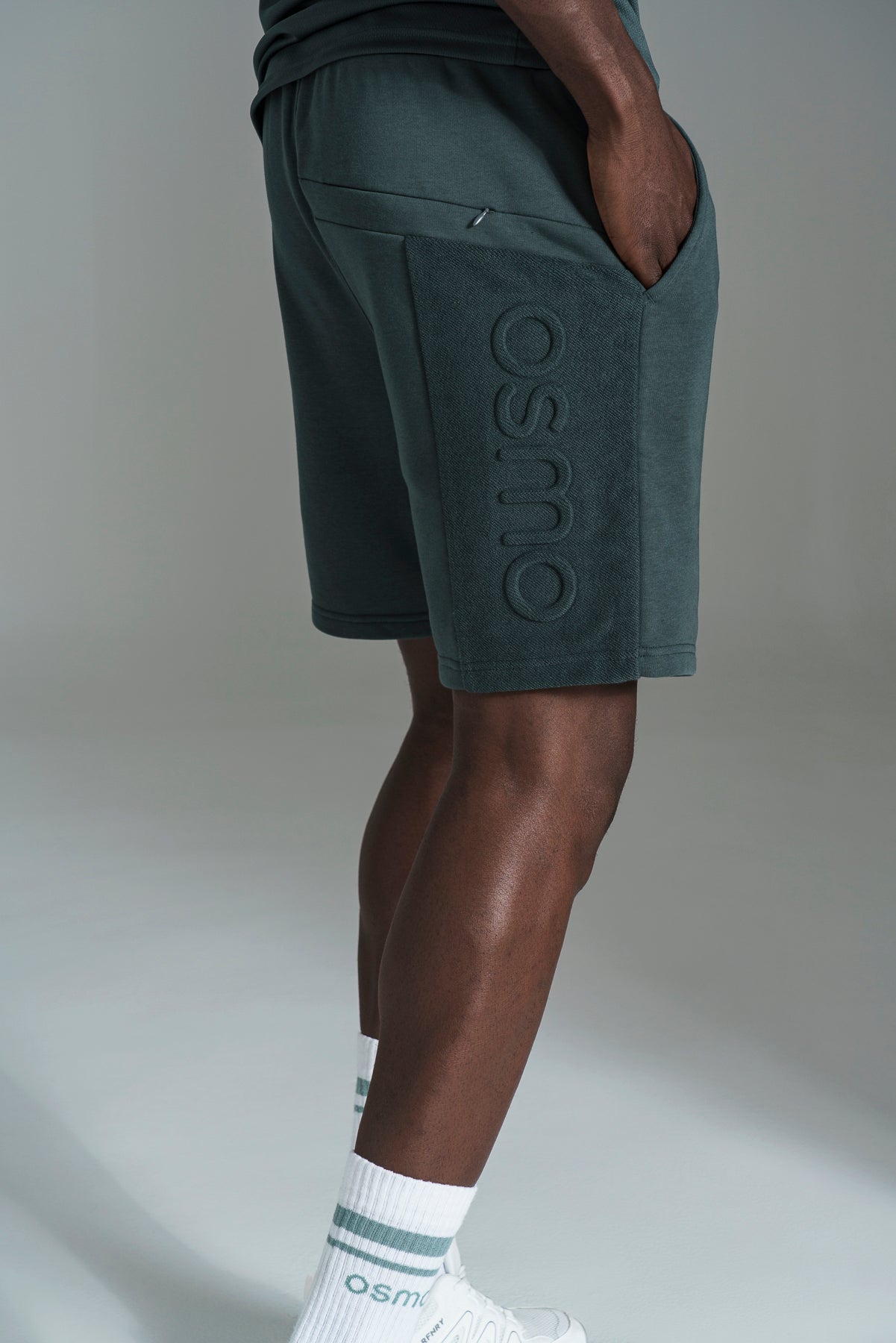 Embossed Fleece Shorts
