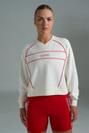 V-neck Sweat Top