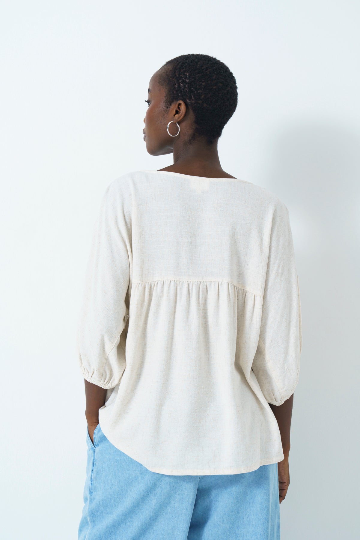 Shift Cutline Blouse