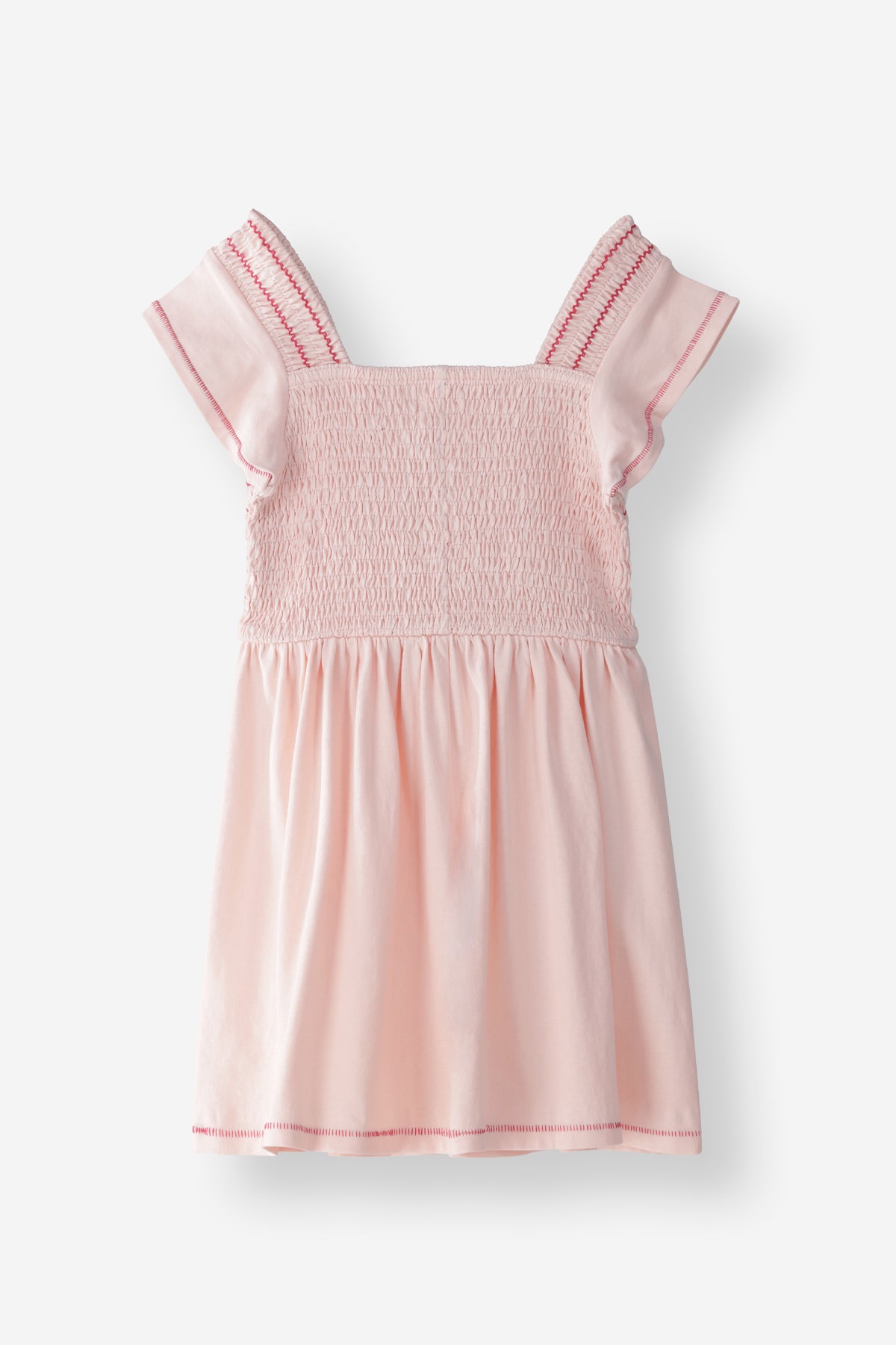 Girls Shirred Bodice Dress