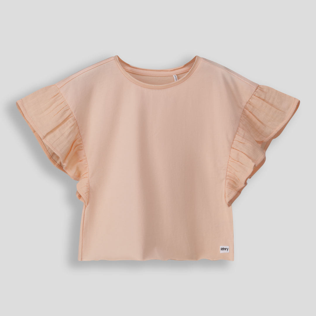 Girls Flutter Sleeve Tee