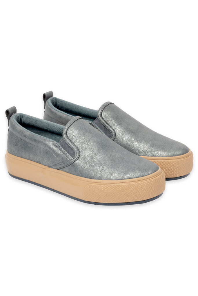 Metallic Slip-On