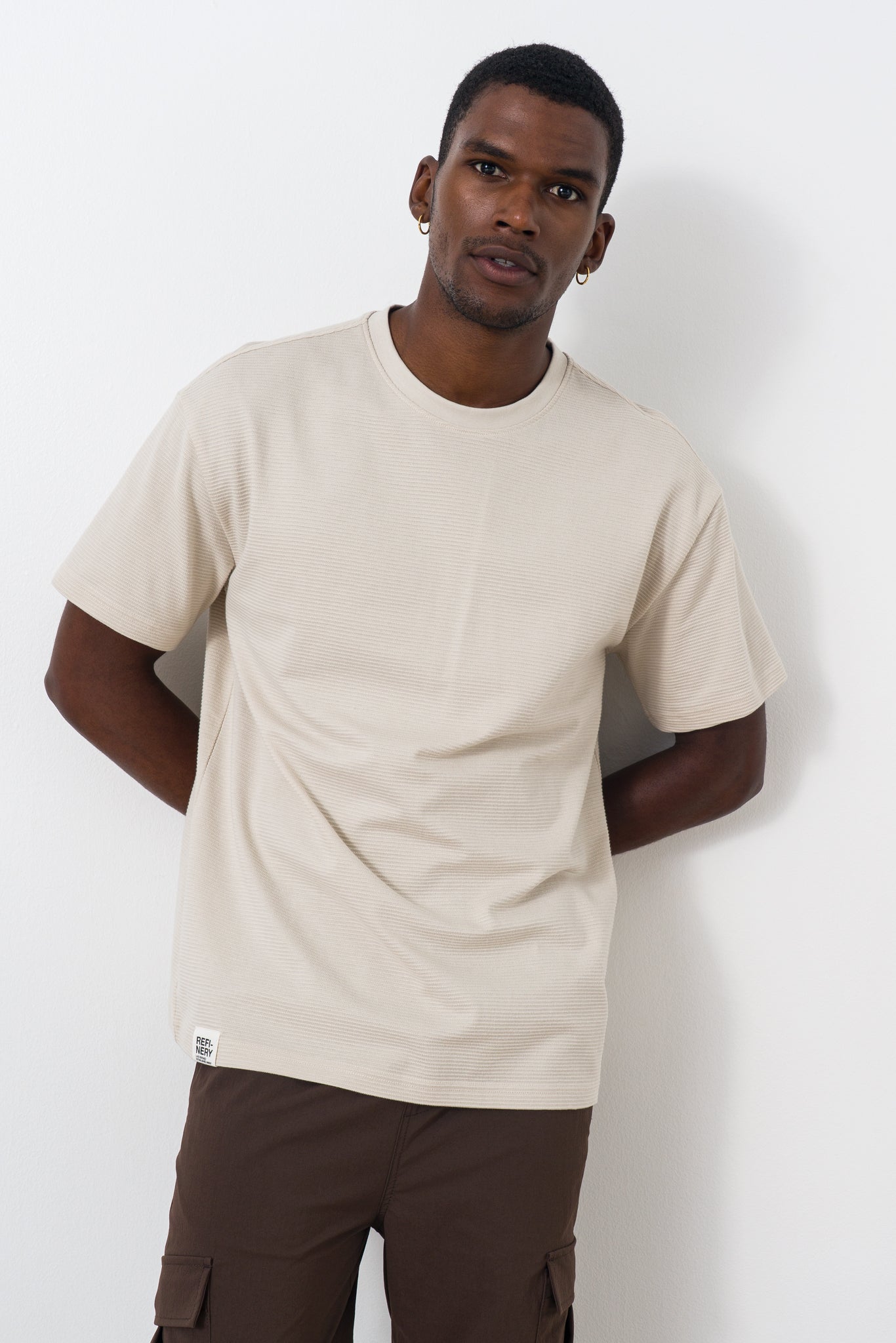 Textured Oversized T-shirt from REFINERY – Refinery