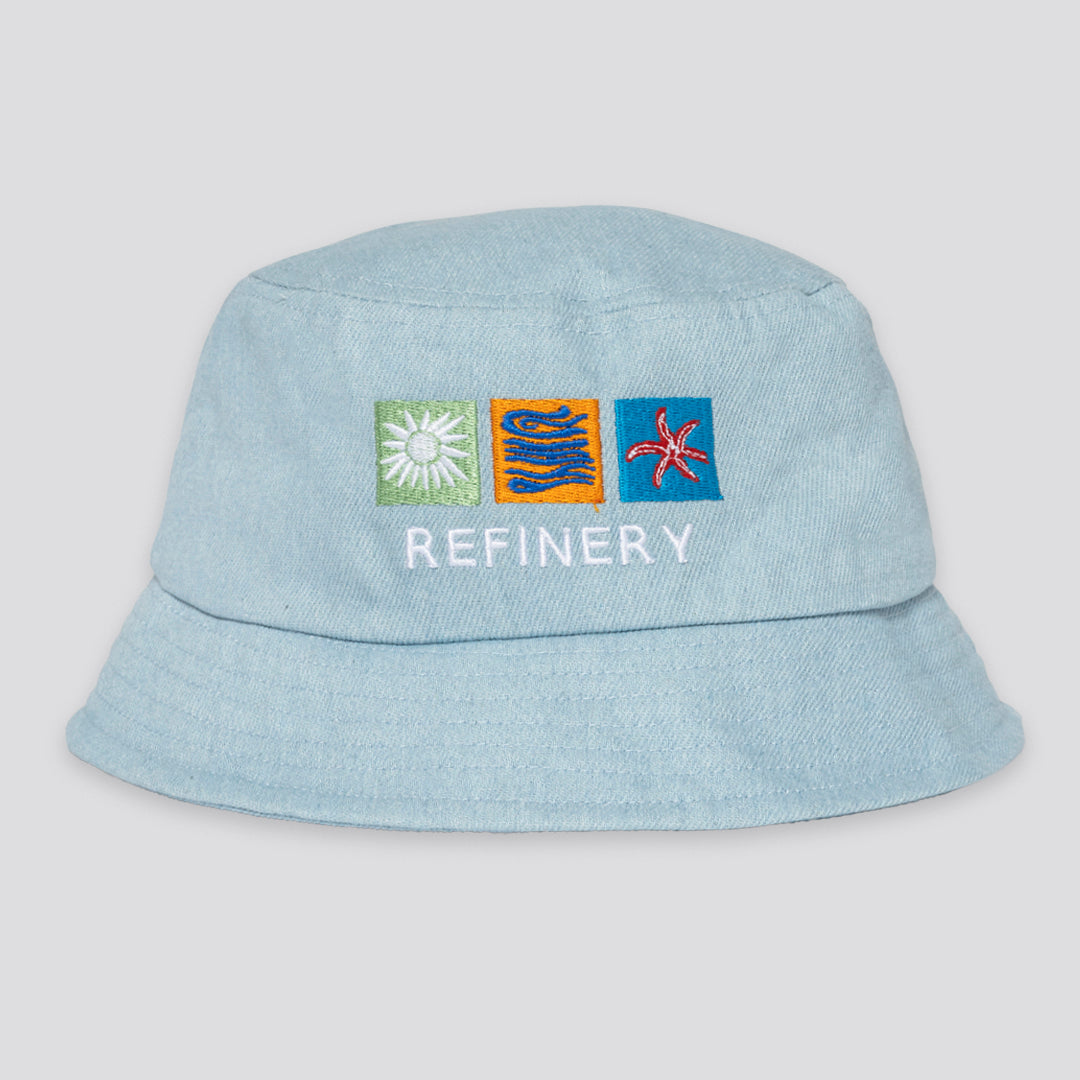 Boys Bucket Hat - Blue Denim