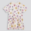 Girls Floral Drop Waist Dress