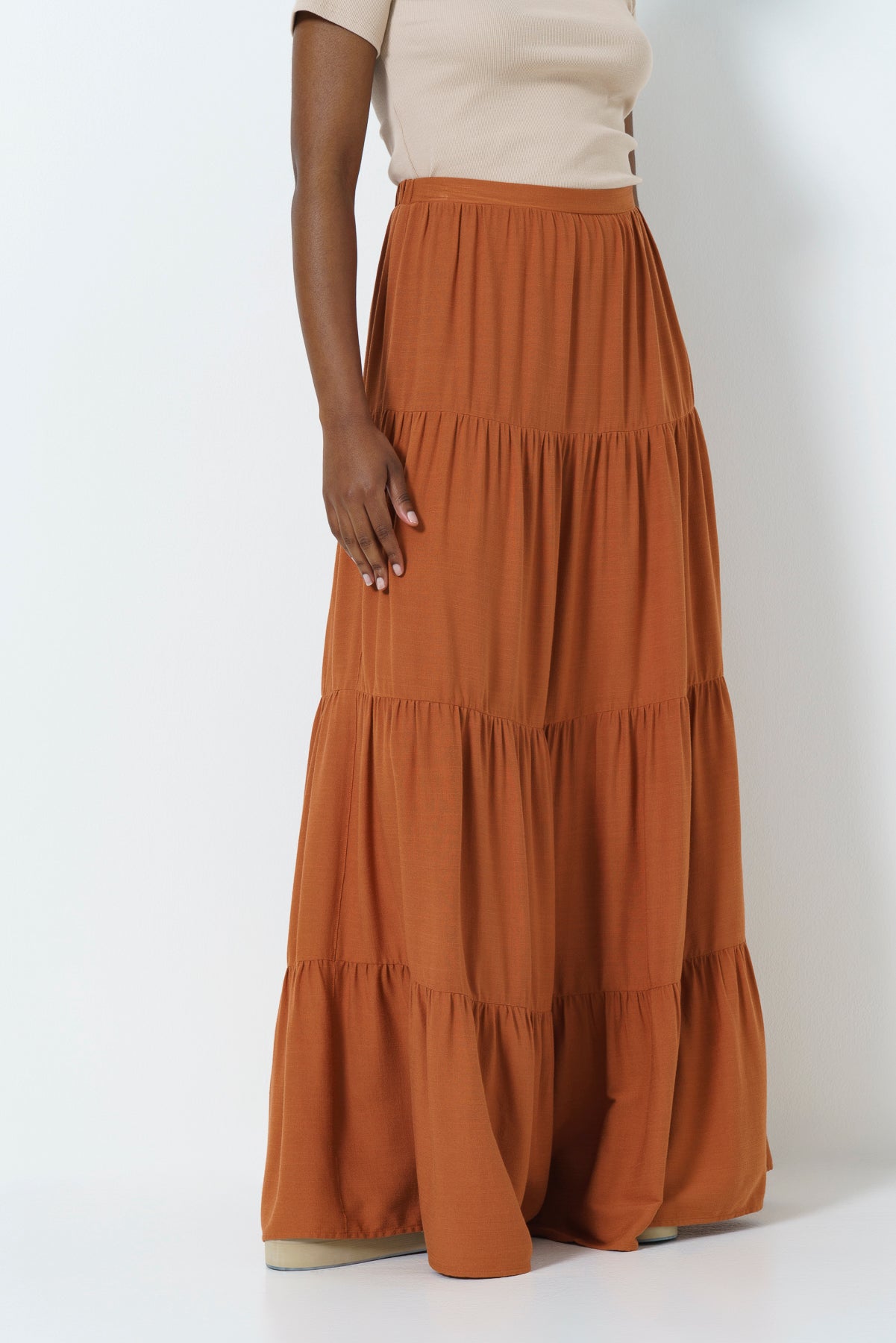 Tiered Maxi Skirt